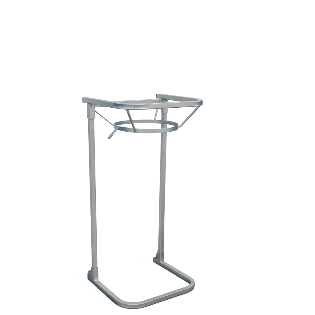[999049] 125 L Plastic Bag Stand | Galvanized